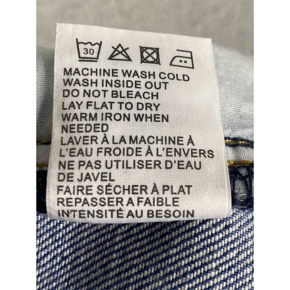 Free People x SANDRINE ROSE Women's Wide Fit Distressed Paper Jeans Size 28 - Picture 10 of 12